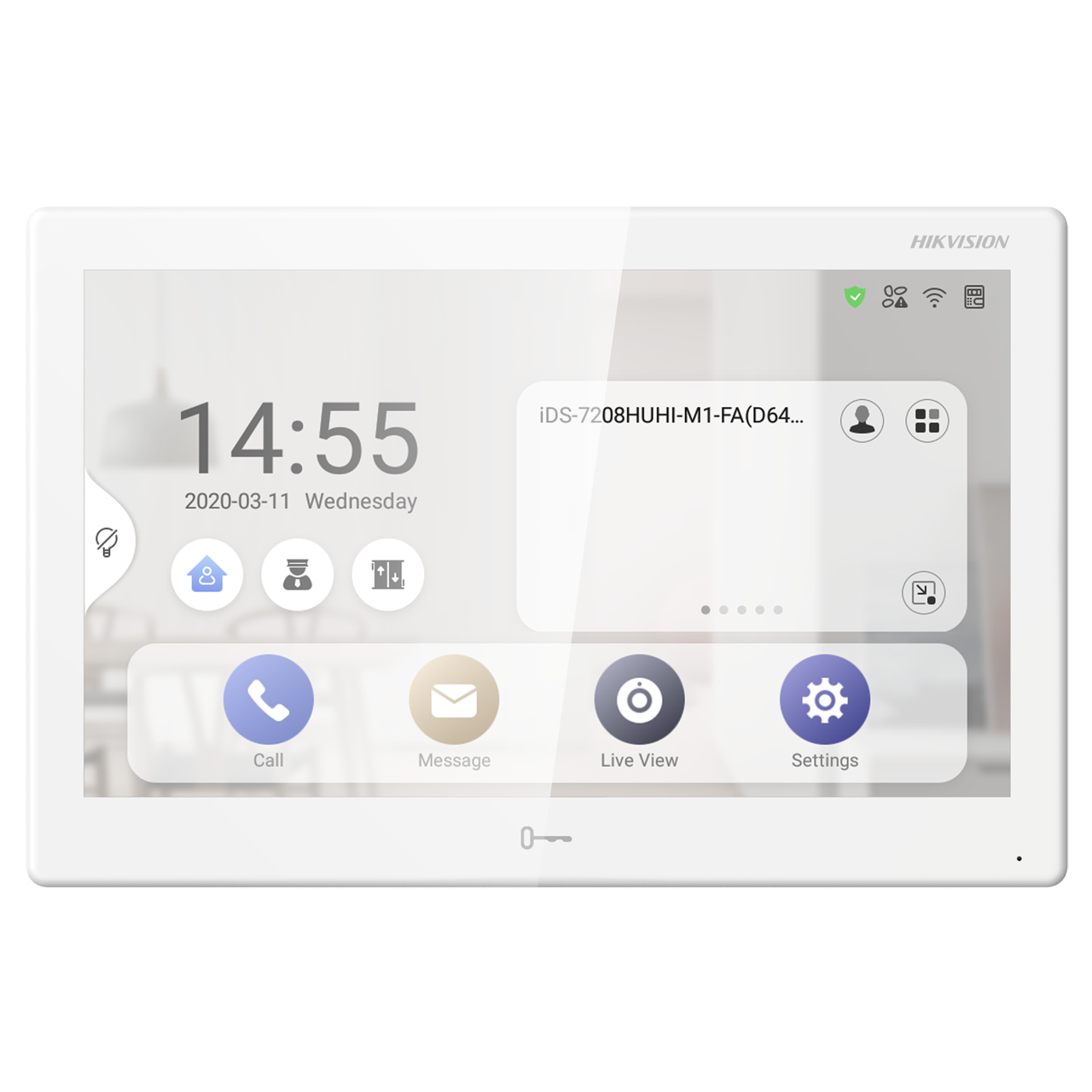 [DS-KH9510-WTE1(B)] HIKVISION DS-KH9510-WTE1(B))  Android Video Intercom Tablet - 10-inch LCD Touch Screen Standard PoE