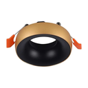 VT-980 GU10 FITTING ROUND GOLD FRAME+BLACK REFLECTOR