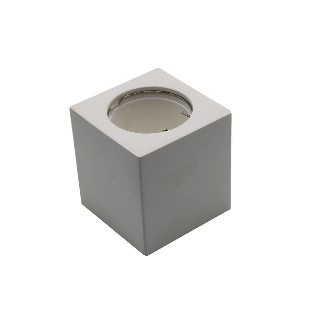 VT-727 1XGU10 FITTING SQUARE - WHITE