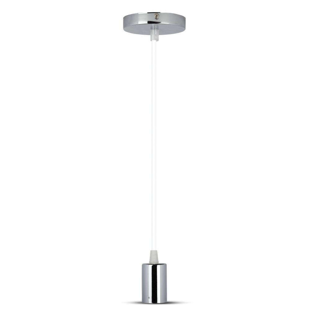 VT-7338 CHROME METAL CUP PENDANT LIGHT-WHITE