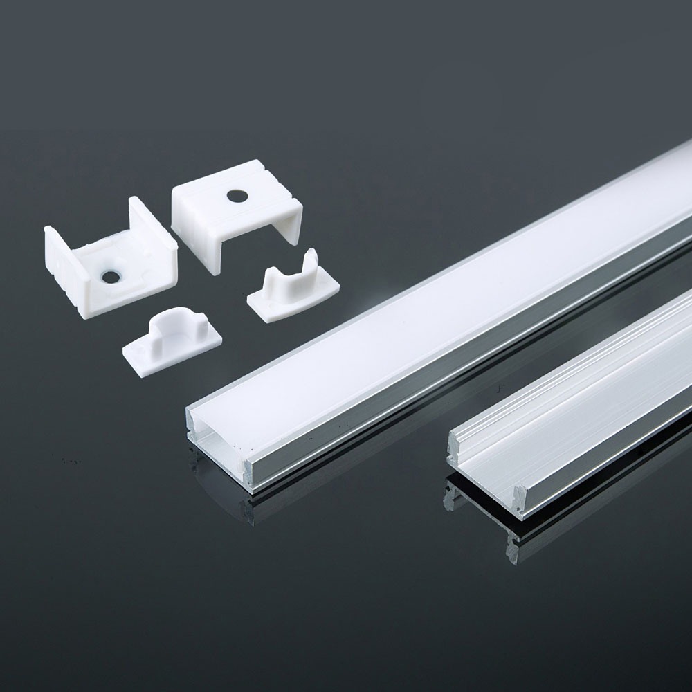 VT-8113 ALUMINUM PROFILE 2000*17.4mm*7mm -MILKY