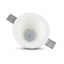 VT-773 GU10 GYPSUM FITTING ROUND-WHITE Cutting Size Ø132mm- Ø132x74mm