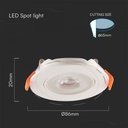 VT-7007 7W LED PLASTIC SPOTLIGHT SAMSUNG CHIP-RD  WHITE BODY