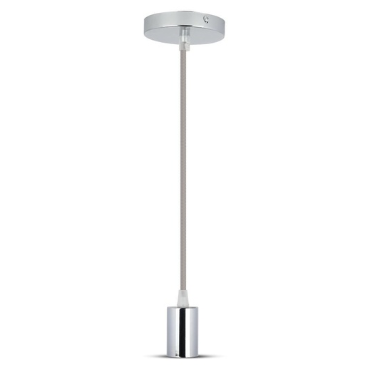 [3786] VT-7338 CHROME METAL CUP PENDANT LIGHT-GREY