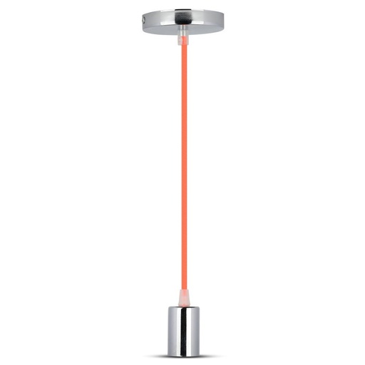 [3788] VT-7338 CHROME METAL CUP PENDANT LIGHT-ORANGE