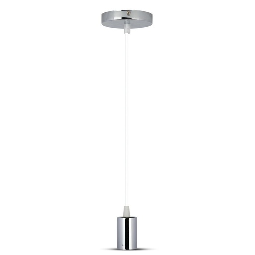 [3755] VT-7338 CHROME METAL CUP PENDANT LIGHT-WHITE