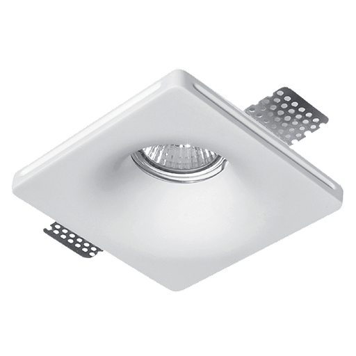 [92GDL06S] 92GDL06S DOWNLIGHT EN GYPSE CARRÉ GU10 100x100