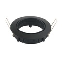 VT-779 GU10 FITTING ROUND BLACK Cutting Size 74mm -  82x25mm