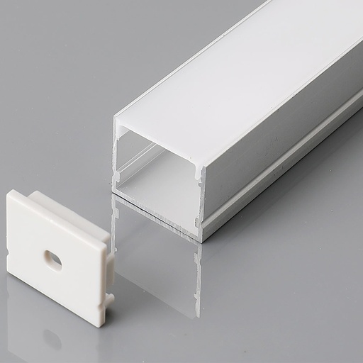 [3371] VT-8118 ALUMINIUM PROFILE 2000*30*20MM-MILKY