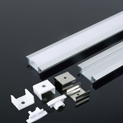 [3368] VT-8122 ALUMINUM PCB-12MM PROFILE 2000*24.7mm*7mm -WHITE HOUSING