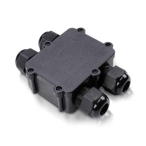 [5982] VT-871 BLACK 4 PIN WATER PROOF TERMINAL BLOCK -CABLE DIAMETER(8-12mm),IP68