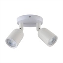 VT-897 2xGU10 WALL FITTING WHITE