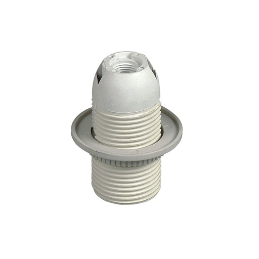 [99195] LAMP HOLDER WITH PLASTIC COVER AND RING E27 WHITE