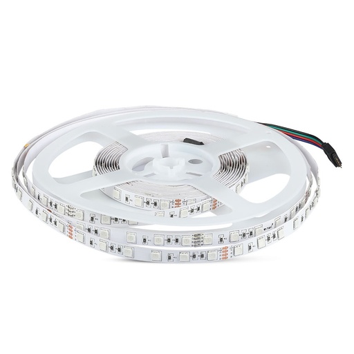 [212591] VT-5050 60 7W LED STRIP LIGHT RGB IP20 24V (5M/ROLL)