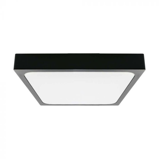 [76461-24] VT-8624 24W-4000K LED DOME LIGHT SAMSUNG CHIP SQUARE BLACK FRAME IP44