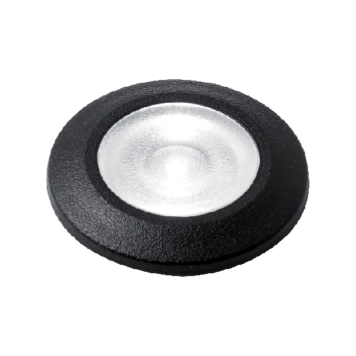 [96TERESA/BL] 96TERESA/BL Recessed Floor Light Support D:50/H:77  G9 Led Lamp 1.7W-4000K - IP67 Black Resin