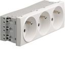 TRIPLE 45X45 UPS SOCKET WHITE