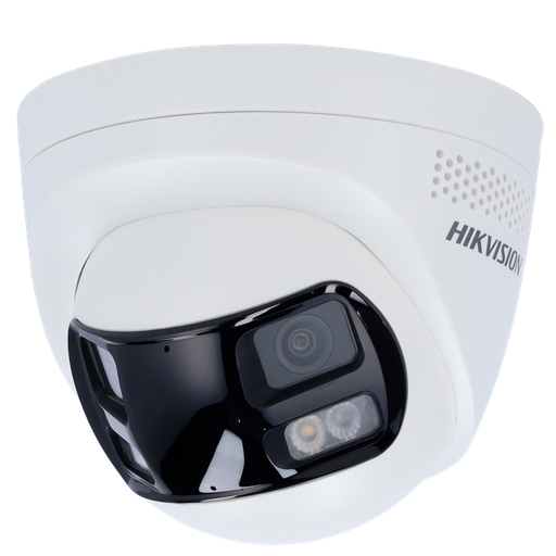 [DS-2CD1383G2P-LIUF/SL] HIKVISION DS-2CD1383G2P-LIUF/SL (2 mm) 8 megapixel IP-torencamera - Dubbele 2 mm panoramische lens 30 m hybride verlichting | Afschrikkende sirene en flitslicht Bewegingsdetectie 2.0 MicroSD Ingebouwde microfoon en luidspreker: PoE: IP67