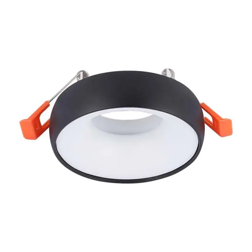 [6695] VT-980 GU10 FITTING ROUND BLACK FRAME+WHITE REFLECTOR