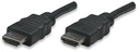 MH Cable, HDMI, HDMI-Male/HDMI-Male, 3.0m, Black, Polybag