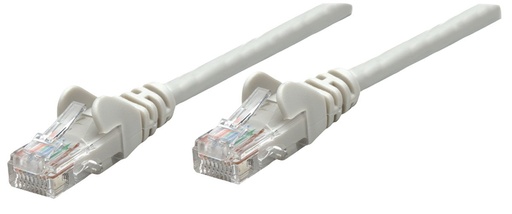 INT Patchkabel Cat6-(2-10-20-30-50m) Gecertificeerd, CU, U/UTP, PVC, RJ45, Grijs