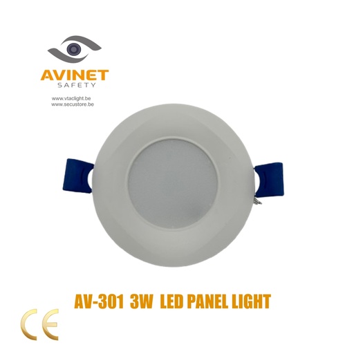 [AV-301] AV-301 3W LED PANEL LIGHT 220V  ROUND