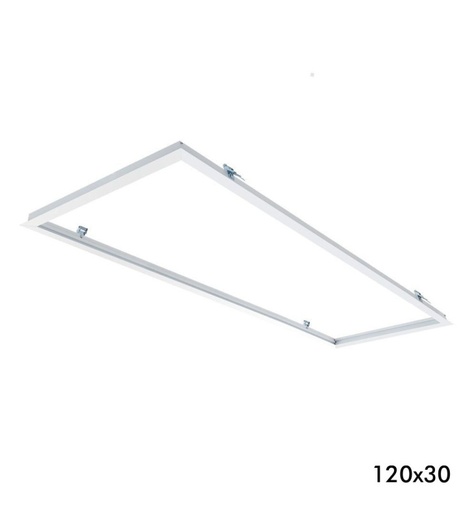 [cadre-120x30] Cadre Encastré pour Panneaux LED 120x30cm