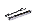 9" PDU for Cabinets, 7x, 4000W, CEE 7/7 German Type Plug, 3 m