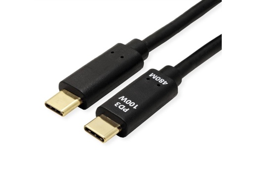 [11.99.8309] VALUE USB 2.0 Cable, C–C, M/M, 100W, Black, 2 m