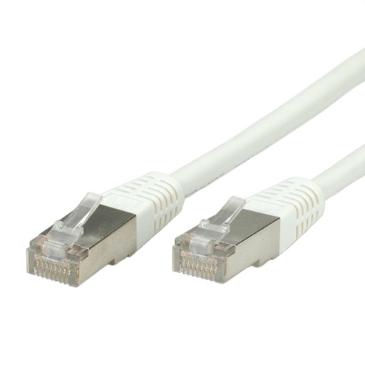 [21.99.1326] VALUE S/FTP (PiMF) Patch Cord, Cat.6 (Class E), white, 0.5 m