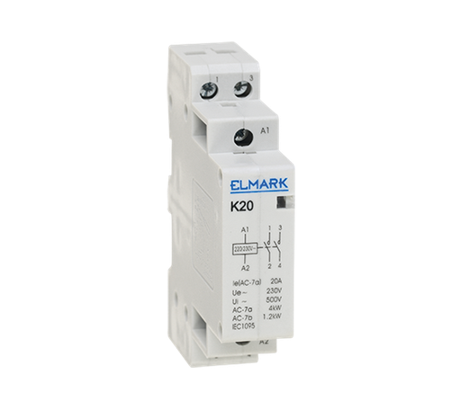 [23007] MODULAR CONTACTOR K20 20A 230 NO+NC