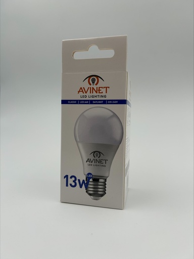 AV-13 13W A60 LED PLASTIC BULB  E27 Pack 10Pcs