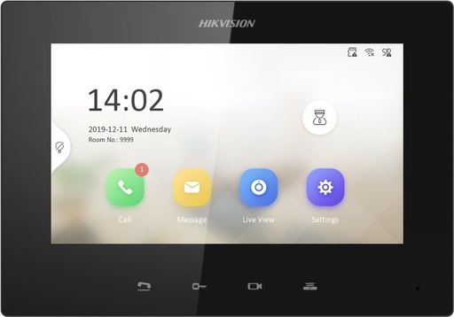 [DS-KH6220-LE1] Hikvision DS-KH6220-LE1  7&quot; Non-touch IP Intercom Monitor  PoE