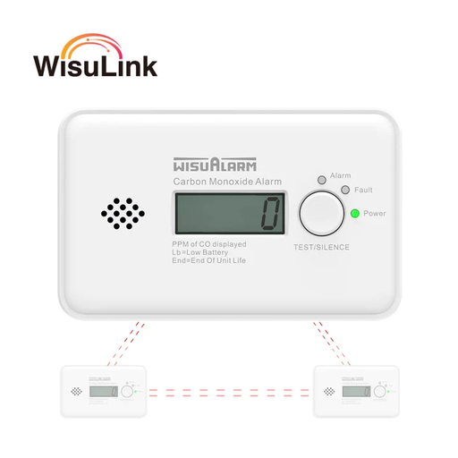 [HY-GC20B-R8] Wisualarm/Dahua HY-GC20B-R8 Koolmonoxidemelder Wisulink Interconnected Batterij 10 jaar Vervangbaar