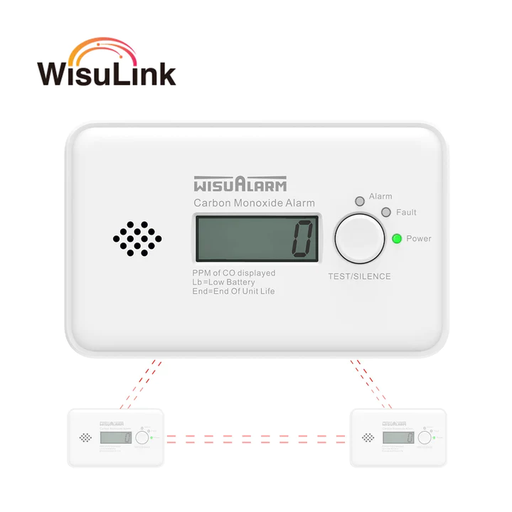 [HY-GC20B-R8] Wisualarm/Dahua HY-GC20B-R8 Koolmonoxidemelder Wisulink onderling verbonden batterij 10 jaar vervangbaar