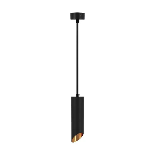 [6685] VT-975 1xGU10 HANGING PENDANT BLACK D:55x300MM