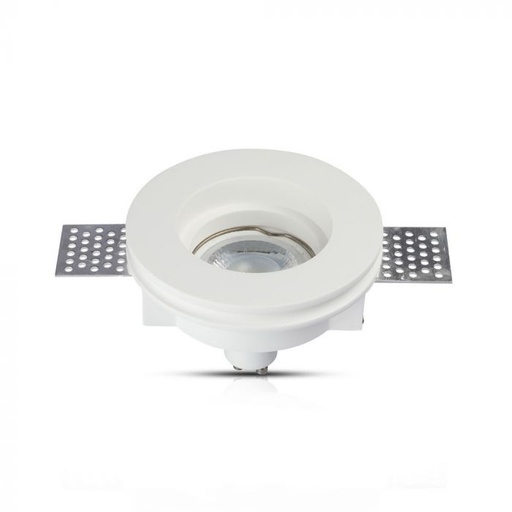 [3652] VT-771 GU10 GYPSUM FITTING ROUND-WHITE - Cutting Size Ø103mm 