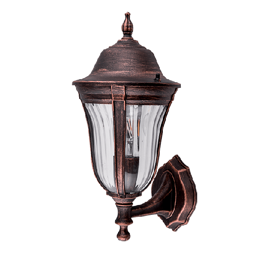 [96201WUBRB] ELMARK 96201WU/BRB - MARK 201 LANTERN UPWARD 1XE27 BLACK RED BRASS