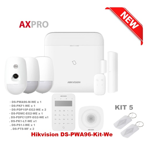 [DS-PWA96-KIT05] Hikvision DS-PWA96-Kit-WE Wireless Alarm Kit  5