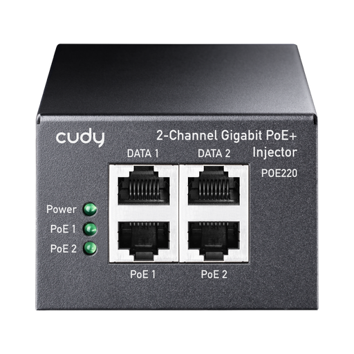 [POE220] Cudy POE220 Injecteur PoE+/PoE Gigabit 2 canaux 30 W