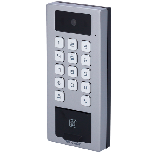 [DS-K1T502DBFWX-C] DS-K1T502DBFWX-C Access control with camera IP65 IK09 Fingerprint, MF DESFire, QR and PIN card  iVMS-4200 | Hik-Connect