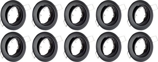 ELMARK 9251R-SET Spot Armatuur 10-Pack - GU10 Inbouwspot - Rond - Aluminium - Kantelbaar Ø82mm