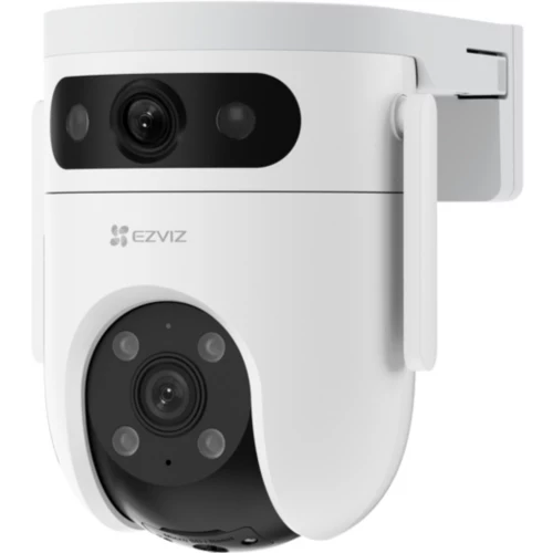 [CS-H9c-3K] Ezviz H9C 3K (5MP+ 5MP) with 2 lenses (wide-angle fixed and zoom moving) and high resolution. Colour night vision, human tracking, siren, two-way audio