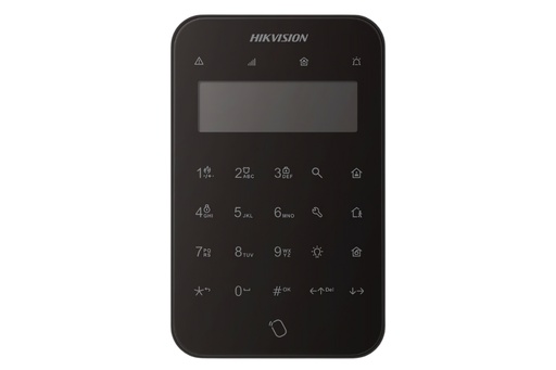 [DS-PK1-LT-WE-BK] Hikvision DS-PK1-LT-WE Black Wireless LED keypad for AX PRO