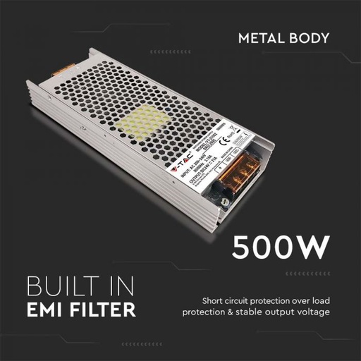 [2695] VT-21502 500W LED SLIM POWER SUPPLY 24V 21A IP20