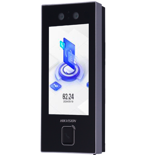 [DS-K1T344MBWX-E1] HIKVISION DS-K1T344MBWX-E1 IP65 Access and Presence Control - Facial Recognition, Microfibre Card and PIN - Call Button